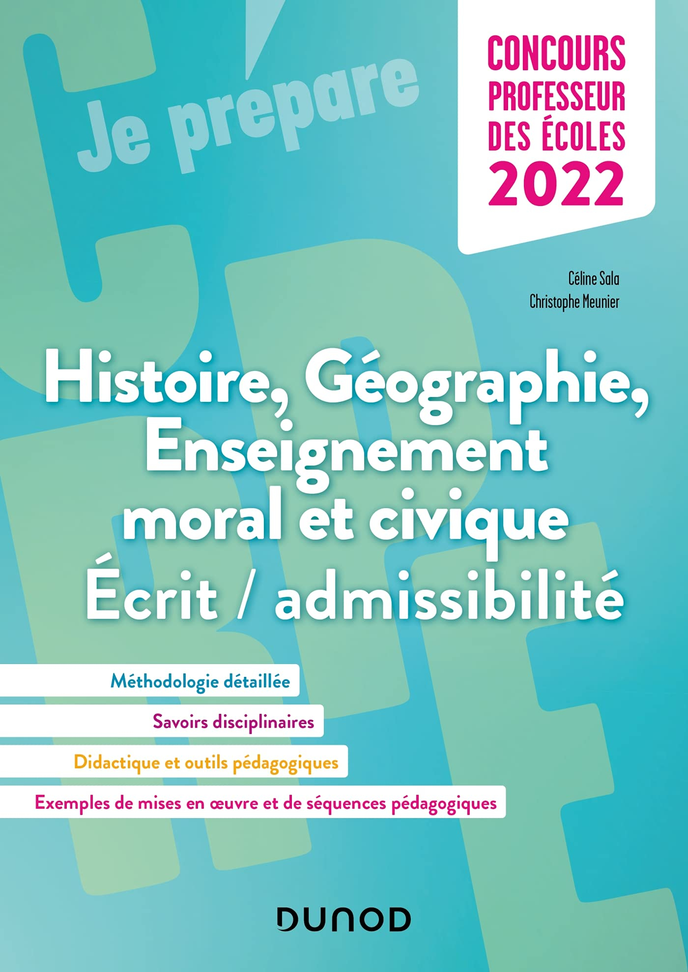 Histoire, géographie, enseignement moral et civique : écrit-admissibilité, concours professeur des é