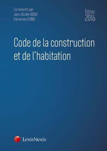 Code de la construction et de l'habitation : 2015