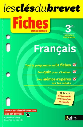 Français 3e : nouveau programme