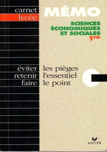 sciences économiques et sociales, 1re