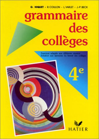 Grammaire des collèges, 4e