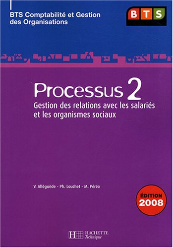Processus 2, gestion des relations avec les salariés et les organismes sociaux