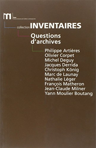 Questions d'archives