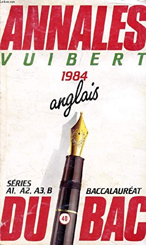 ANNALES DU BAC 1984, ANGLAIS