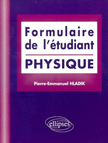 Formulaire de l'étudiant en physique