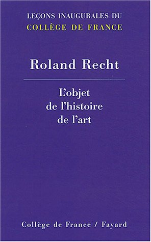 L'objet de l'histoire de l'art