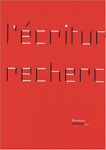L'écriture en recherche