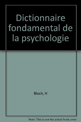 dictionnaire fondamental de la psychologie