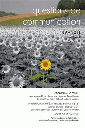 Questions de communication, n° 19. Annoncer la mort