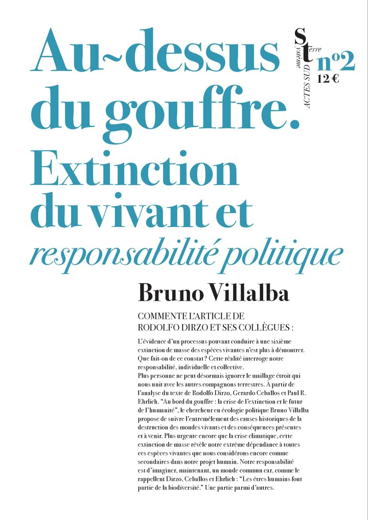 Au-dessus du gouffre : extinction du vivant et responsabilité politique : Bruno Villalba commente l'