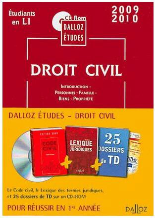 cd code etu. droit civil première ann. non commer