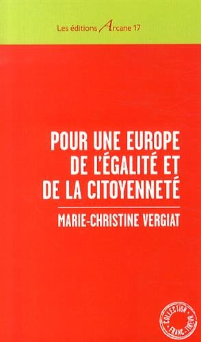 Pour une Europe de l'égalité et de la citoyenneté