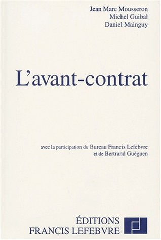 L'avant-contrat