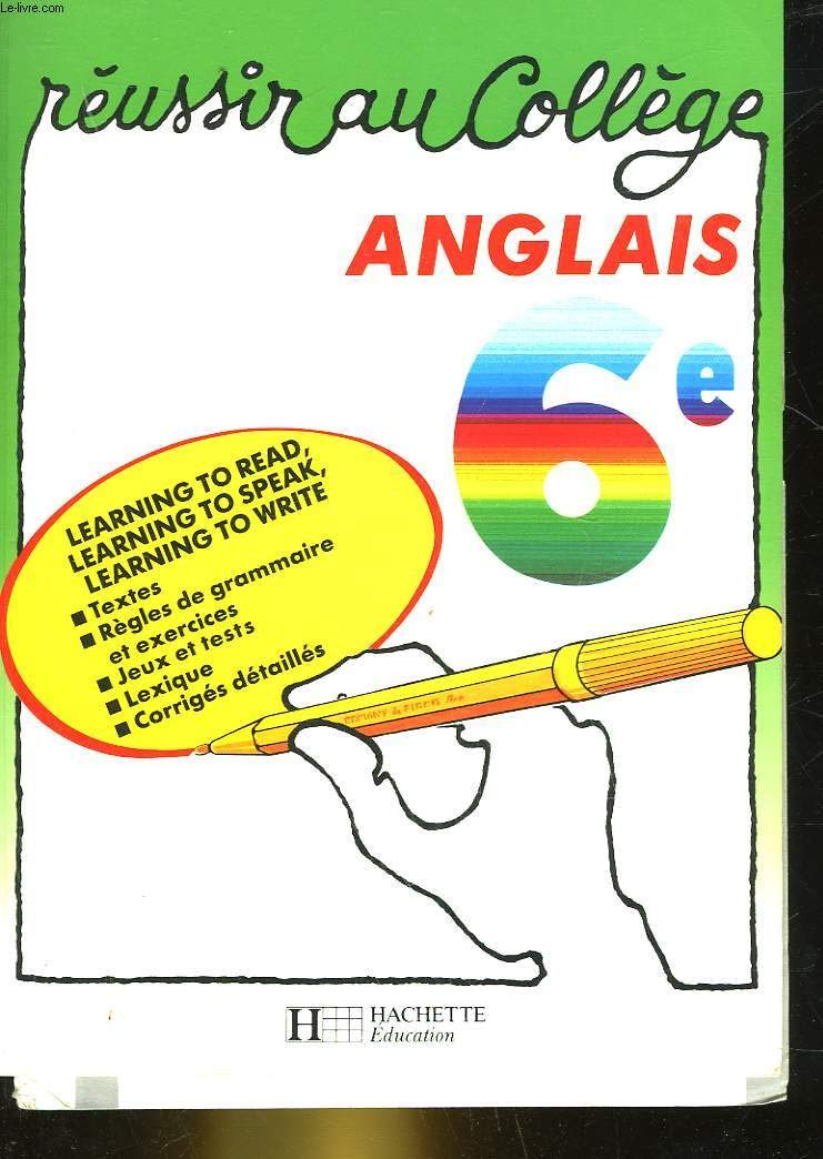 Anglais, 6e