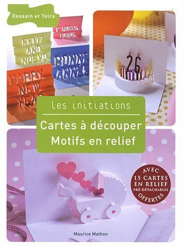 Cartes à découper, motifs en relief