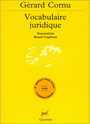 vocabulaire juridique