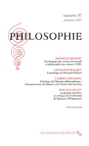 Philosophie, n° 87