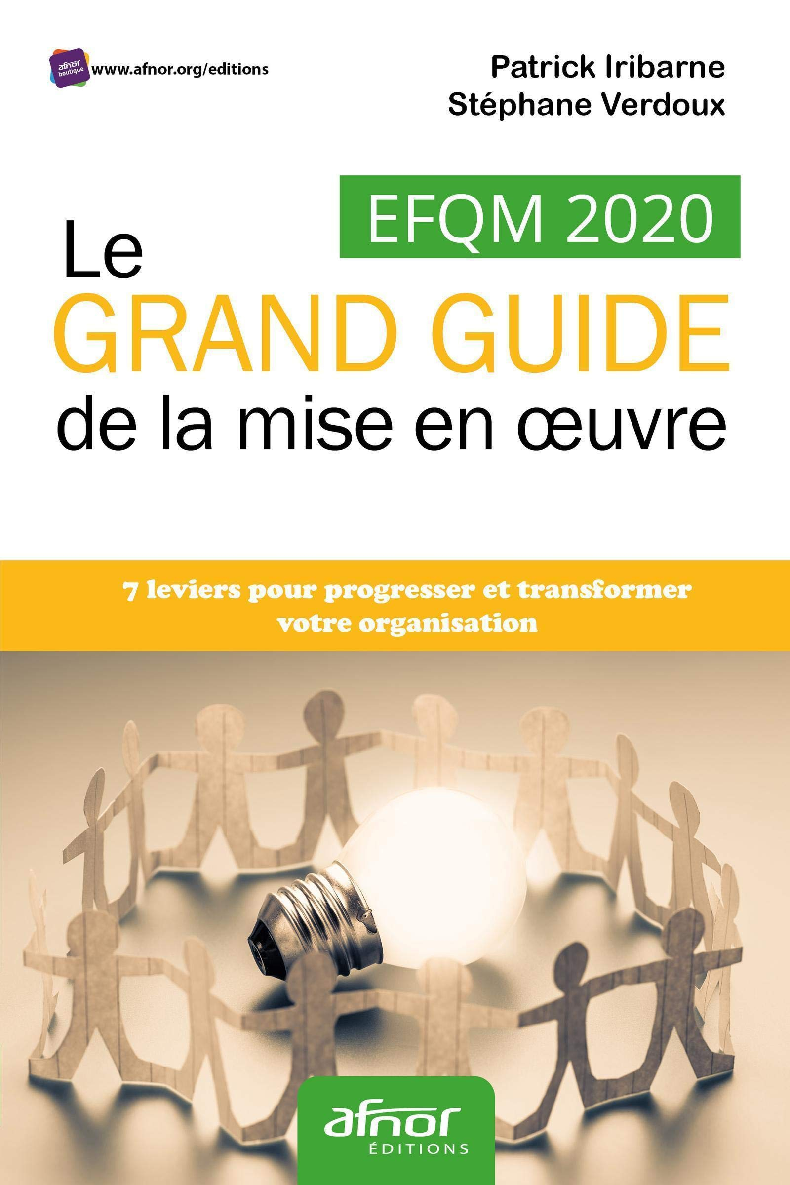 EFQM 2020 : le grand guide de la mise en oeuvre : 7 leviers pour progresser et transformer votre org