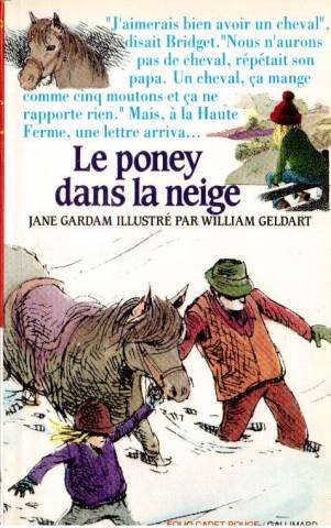 le poney dans la neige