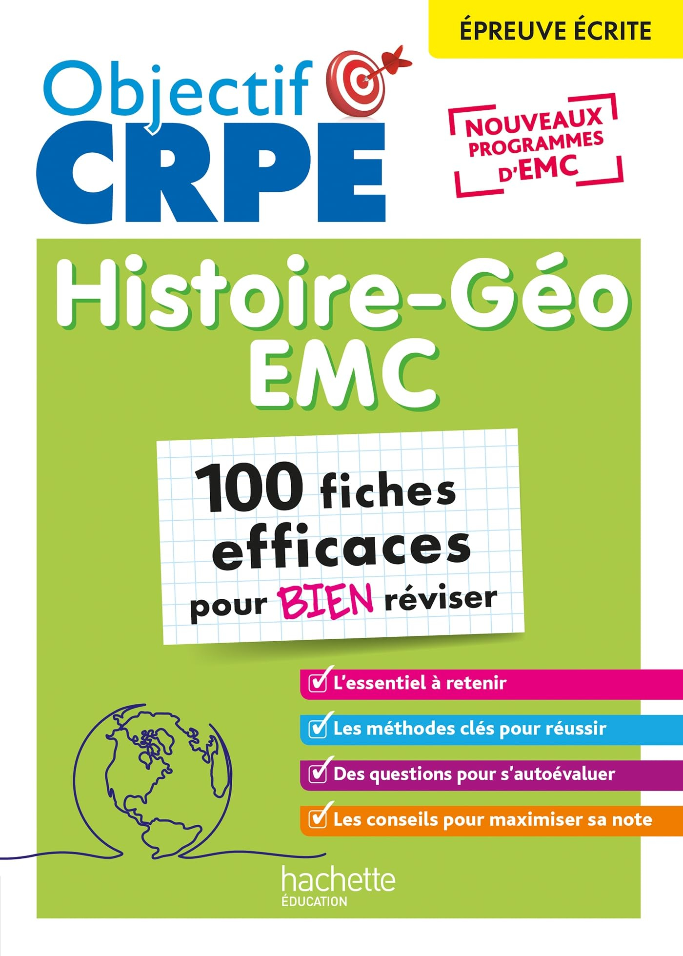Histoire géographie, EMC : épreuve écrite, concours 2026 : 100 fiches efficaces pour bien réviser