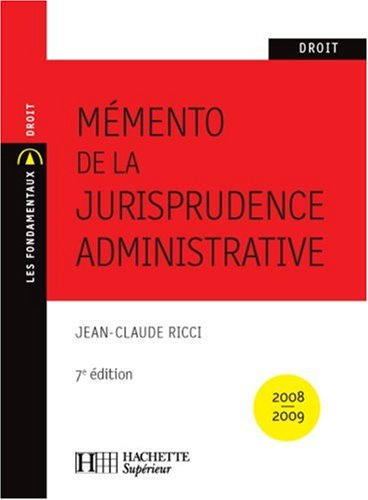 Mémento de la jurisprudence administrative