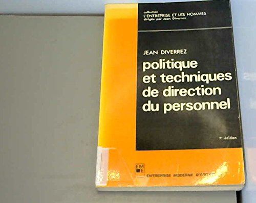 politique et techniques de direction du personnel