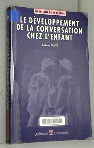 Le développement de la conversation chez l'enfant