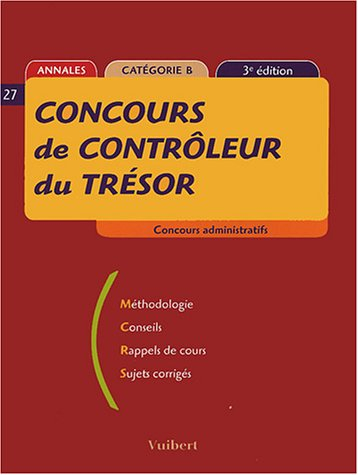 concours de contrôleur du trésor : annales, catégorie b