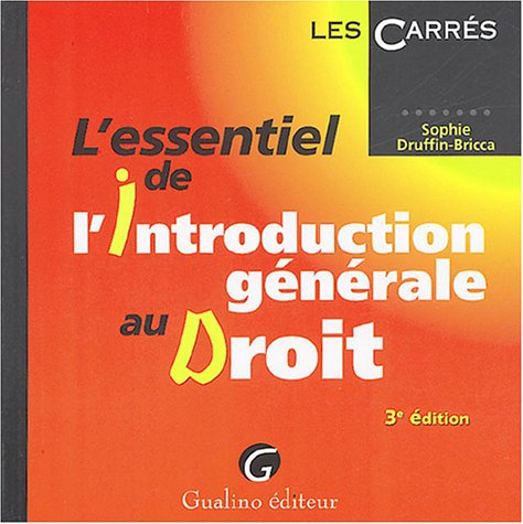l'essentiel de l'introduction générale au droit
