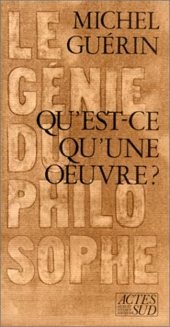 Qu'est-ce qu'une oeuvre ?