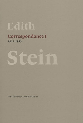Correspondance. Vol. 1. 1917-1933