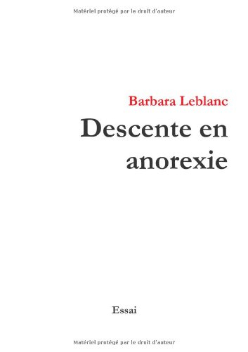 descente en anorexie