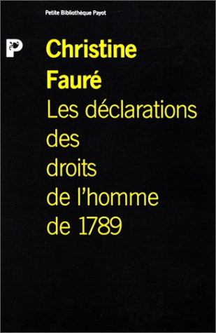 Les Déclarations des droits de l'homme de 1789