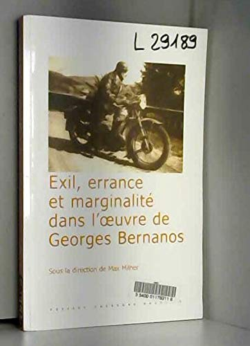 Exil, errance et marginalité dans l'oeuvre de Georges Bernanos