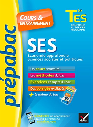 SES, sciences économiques et sociales, spécifiques et spécialités, terminale ES : cours & entraîneme