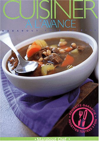 Cuisiner à l'avance