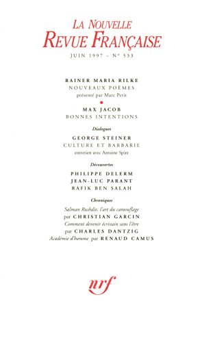 Nouvelle revue française, n° 533