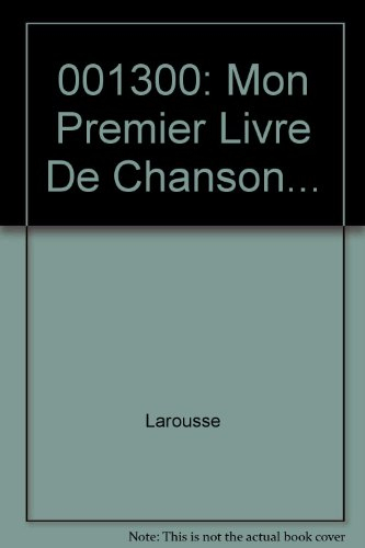 Mon premier livre de chansons