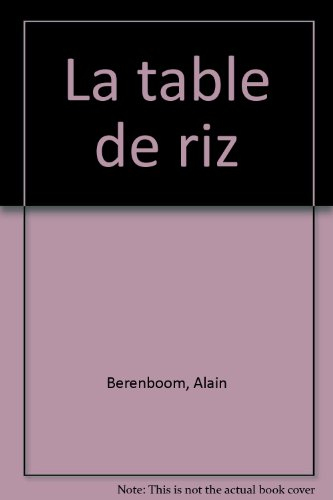La table de riz