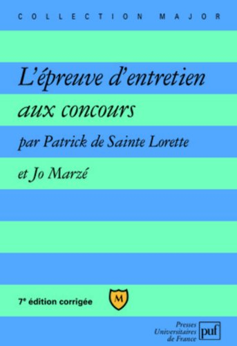 L'épreuve d'entretien aux concours
