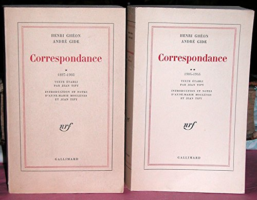 correspondance - 1/ 1897-1903 , ii/ 1904-1944. complet