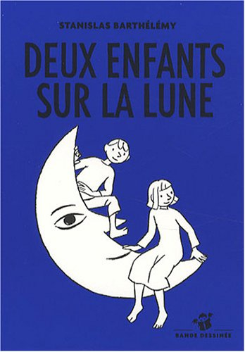 Deux enfants sur la lune