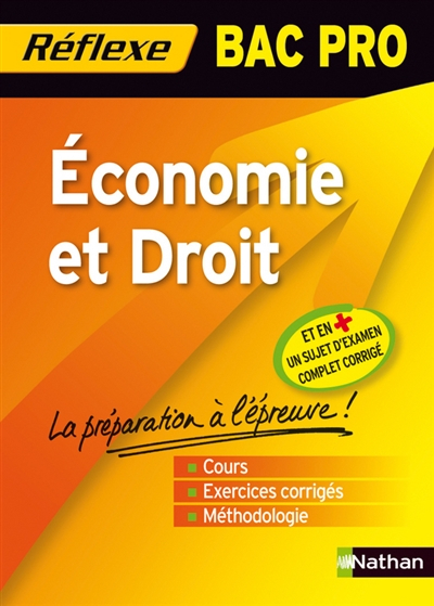 Economie et droit, bac pro