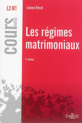 Les régimes matrimoniaux