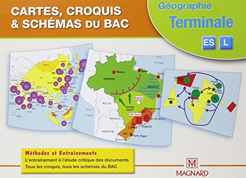 Cartes, croquis & schémas du bac : géographie terminale ES, L : méthodes et entraînements