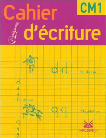 Cahier d'écriture, CM1