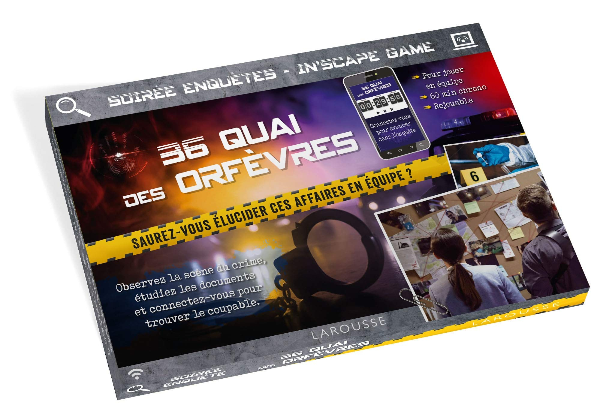 36 quai des orfèvres : soirée enquêtes, in'scape game