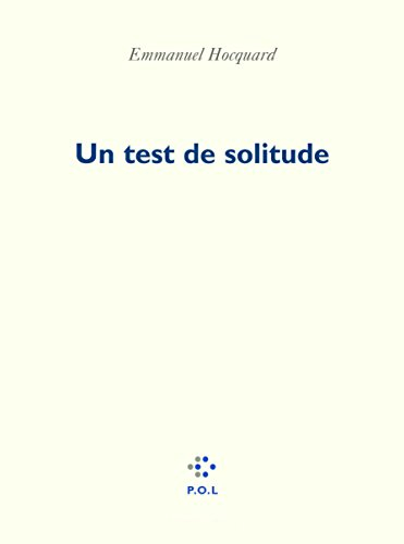 Un test de solitude : sonnets