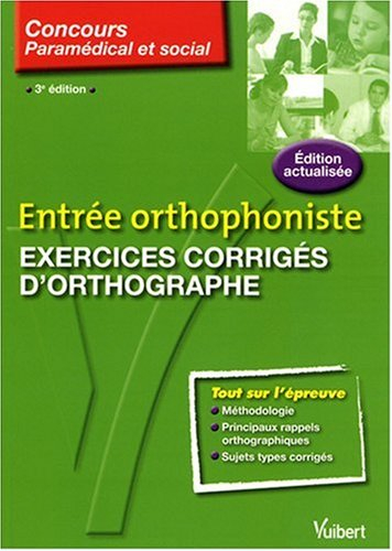 Exercices corrigés d'orthographe