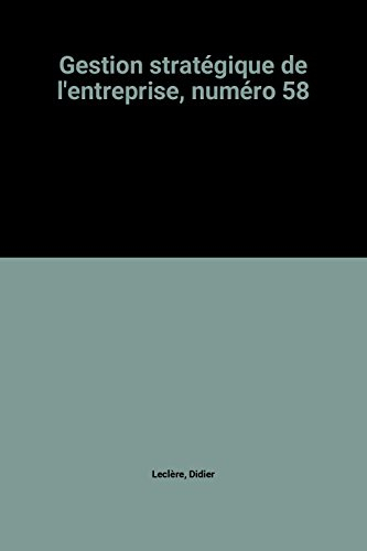Gestion stratégique de l'entreprise